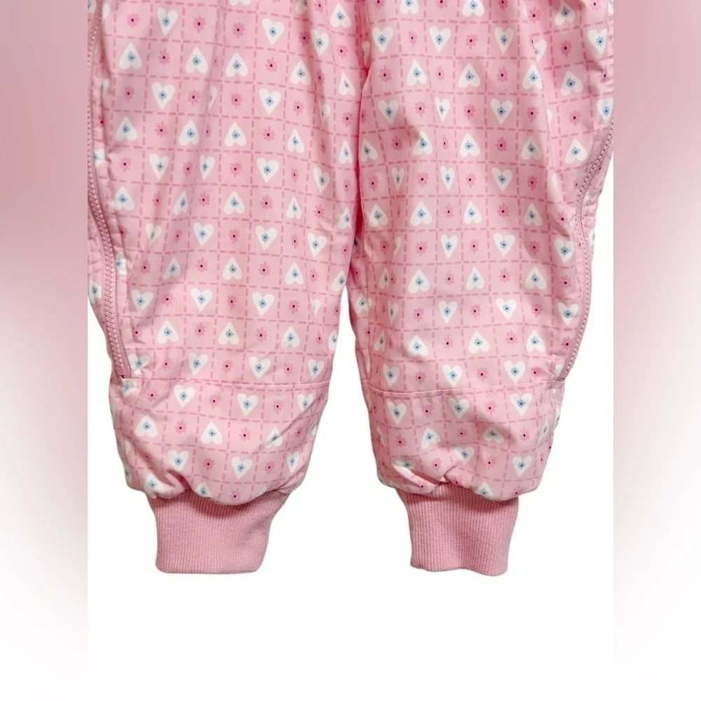 Vintage Gymboree Girls Pink Floral Snowsuit Size 2T / 3T Rare Hard to find